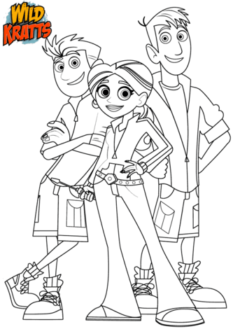 Chris, Aviva And Martin Coloring Page